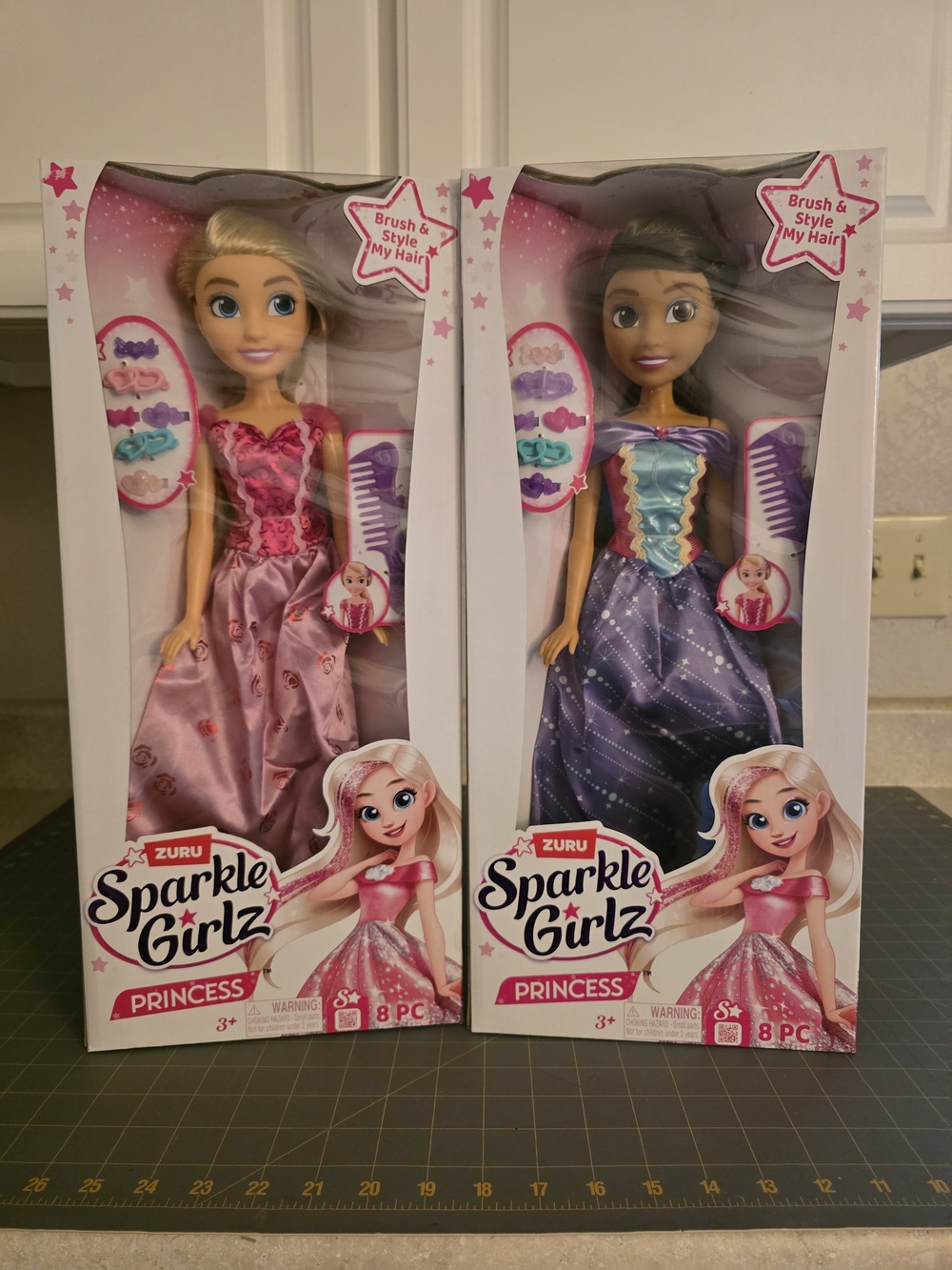 ZURU Sparkle Girlz Princess Doll - Pink and Purple Dresses